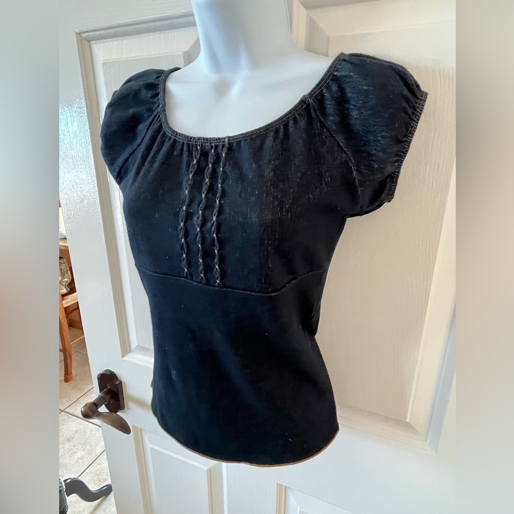 Women’s short sleeved shirt VYX brand size small denim colored